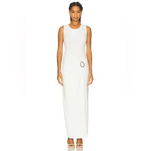 4th & Reckless Nia Jersey Maxi Dress in White